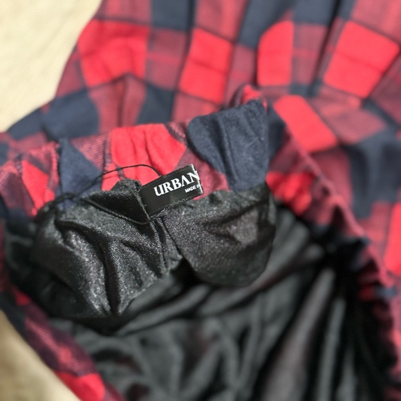 Buffalo Plaid Skater Skirt Red Black Flare Elastic Waist XL - Picture 5 of 5